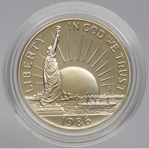 USA. ½ dollar 1986 S Socha svobody