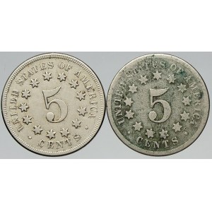 USA. 5 cent 1868, 1867