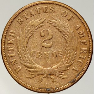 USA. 2 cent 1870