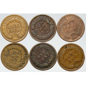 USA. 1 cent 1891, 1892, 1893, 1894, 1895, 1896