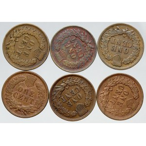 USA. 1 cent 1903, 1904, 1905, 1906, 1907, 1908