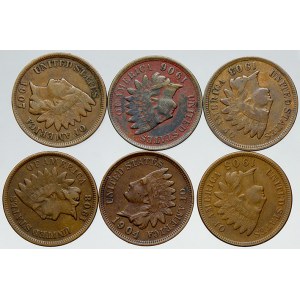 USA. 1 cent 1903, 1904, 1905, 1906, 1907, 1908