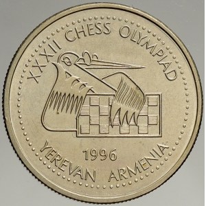 Arménie. 10 dram 1996 šachy. KM-69