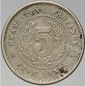 Čína – Kwang-Tung. 5 cent 1919. Y-420