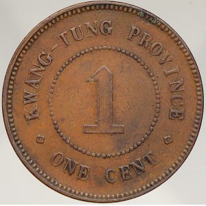 Čína – Kwang-Tung. 1 cent 1912. Y-417