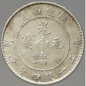 Čína – Kwang-Tung. 20 cash 1890-1908. KM-201