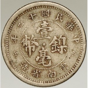 Čína – Yun-Nan. 10 cent 1923. Y-486
