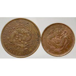 Čína. Blíže neurčené provincie. 10 cash a 20 cash 1903-1907
