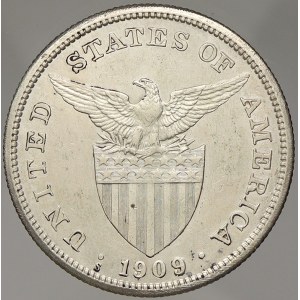 Filipíny. 1 peso 1909 S. KM-172. škry