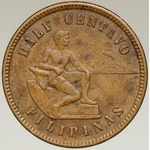 Filipíny. 1/2 cent 1903. KM-162