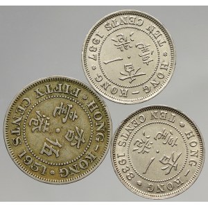 Hong-Kong. 50 c. 1951; 10 c. 1937, 1938