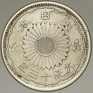 Japonsko. 50 sen r. 13 (1924). Y-46