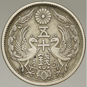 Japonsko. 50 sen r. 3 (1928). Y-50