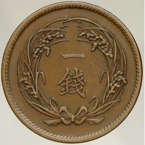 Japonsko. 1 sen r. 34 (1901). Y-20