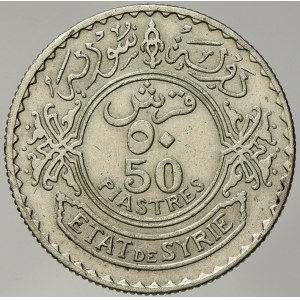 Sýrie. 50 piastrů 1929. KM-74