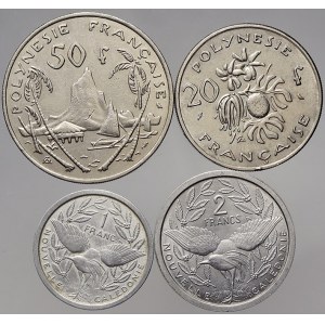 Nová Kaledonie. 50 frank 1967, 20 frank 1970, 1 frank 1949
