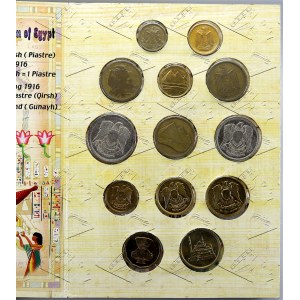 mimoevropské mince – sady oběhových mincí. Egypt. Turistická sada oběhových mincí (13 ks)