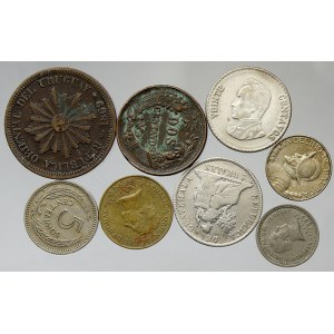 Konvoluty. Konvolut mincí z jižní Ameriky, včetně Ag mincí