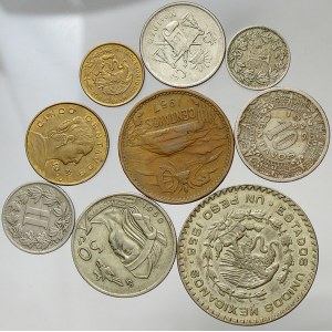Konvoluty. Mexiko – konvolut mincí z let 1883-1969