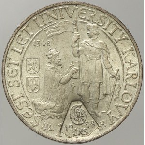 ČNS, pob. Hradec Králové. Pamětní kontramarka 1998, raženo na minci 100 Kčs 1948 KU