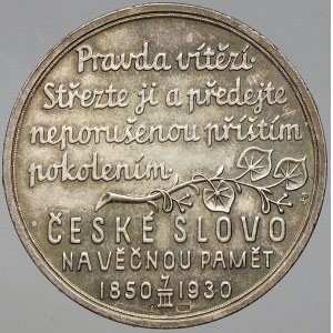 Španiel Otakar. TGM – České slovo 1930. Ag 35 mm