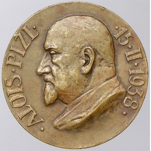 Vokálek Václav. Alois Pižl 1938. Bronz 30 mm