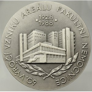 Hradec Králové. 60. výročí vzniku areálu Fakultní nemocnice 1928 - 1988.