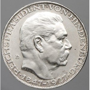 evropské medaile. Německo. President von Hindenburg - 80. nar. 1927