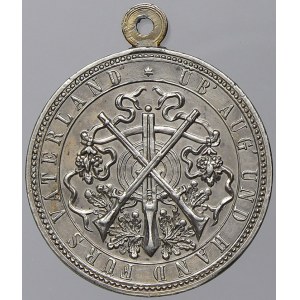 evropské medaile. Rakousko. III. Rakouské spolkové střelby Graz 1.-11.8.1889. BK 30 mm, pův. ouško
