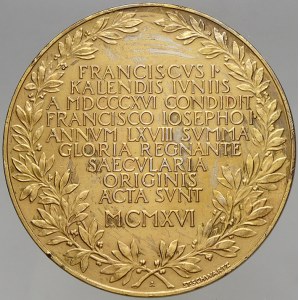 evropské medaile. Rakousko. 100 let od založení Rakouské národní banky 1816 – 1916.