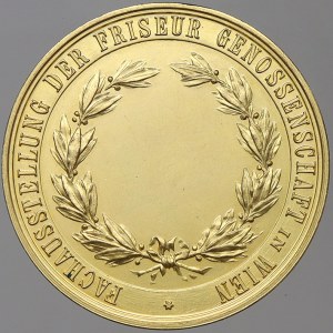 evropské medaile. Rakousko, rep. Obchodní výstava družstev kadeřníků ve Vídni b.l. (1928).