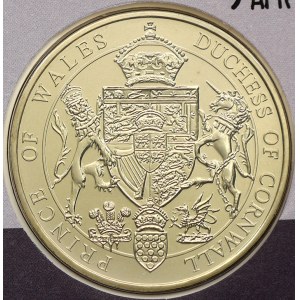 evropské medaile. Velká Británie. Svatba prince Charlese a Camilly 2005, baleno v „mincovním dopise“
