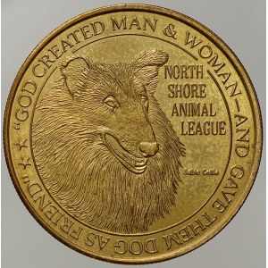 mimoevropské medaile. USA. 31 let spolku pro ochranu zvířat NSAL 1945 – 1976.
