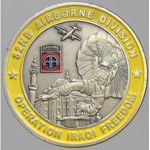 mimoevropské medaile. USA. Medaile 82. výsadkové divize US Army – operace osvobození Íráku