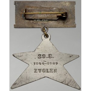 Československo. Pam. odznak (hvězda) k 25. výročí SNP 1944 – 1969 ZVOLEN.