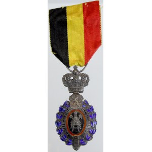 Belgie. Medaile „Habilete Moralite“ za pracovní morálku, rub výrobce E. Van Zuylen – Bruxelles.