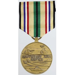 USA. Medaile Za službu v jihozápadní Asii. Bronz, stuha