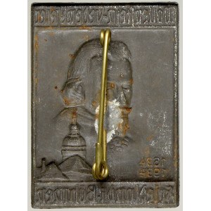 ostatní odznaky ČSR, ČSSR. Frýdlant v Čechách. Albrecht z Valdštejna 1634 – 1934. Fe 41 x 29,5 mm, spona