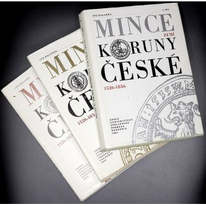 Halačka I.: Mince zemí koruny České. ČNS Kroměříž 1987-88. 3 díly
