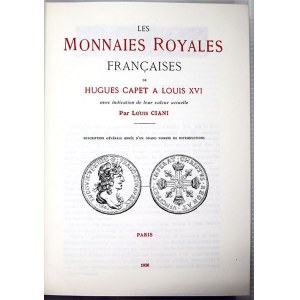 Ciani, L.: Les monnaies royales Francaises de Huges Capet a Louis XVI. Paris 1926