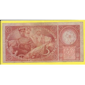 ČSR 1919 – 1938. 50 Kč 1929, s. Ca. H-24b