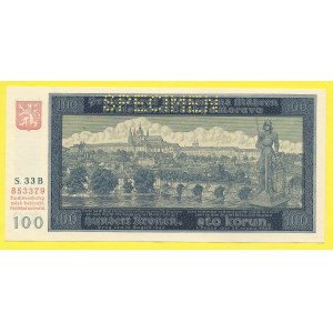 Protektorát Č + M. 100 K 1940, s. 33B. H-32aS1. perf. SPECIMEN