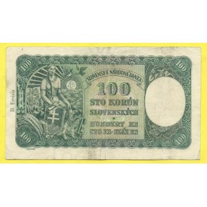 Slovensko 1939 – 1945. 100 Ks 1940, s. C1 . H-49a1