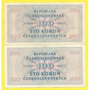 ČSR 1945 – 1953. 100 Kčs 1945, s. C16. C26. H-77b