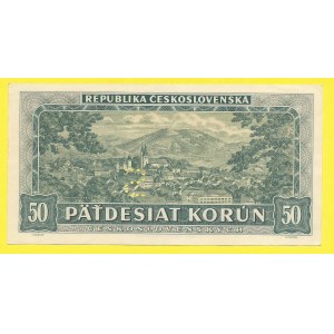ČSR 1945 – 1953. 50 Kčs 1948, s. A45. H-82a2S3. perf. S