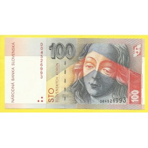 Slovenská republika. 100 Sk 1993, s. D. H-SK9a1