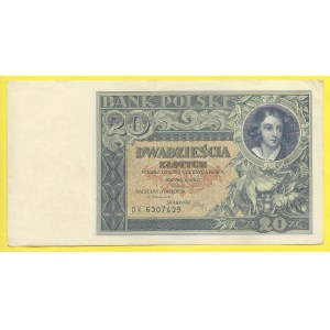 Cizí platidla na našem území. 20 zlotych 1931, s. DK. H-PL6c