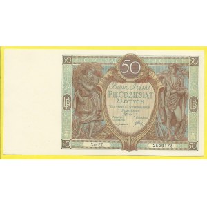 Cizí platidla na našem území. 50 zlotych 1929, s. ED. H-PL9c