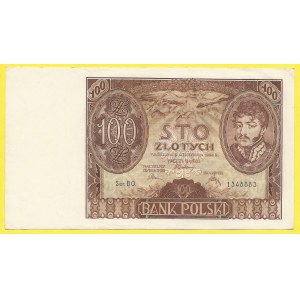 Cizí platidla na našem území. 100 zlotych 1934, s. BO. H-PL12a