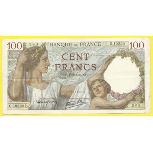 Francie. 100 frank 20.2.1941. Pick-94